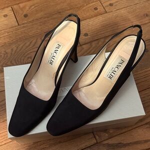 Pancaldi Black Slingback Heels for Women